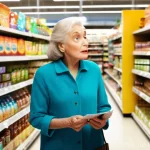 영양 라벨 읽는 법 - **Prompt 1: The Confused Shopper and the Epiphany**
    "A diverse group of adults, including men an...